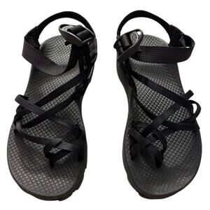 Chaco Z Strap Sandals Womens 7 Black Hiking Outdoor Adjustable Vibram Sole